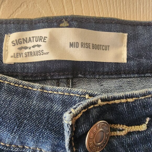 Levi Strauss Simply Stretch Mid Rise Bootcut Jeans NEW WITH TAGS size 6M - Picture 6 of 6